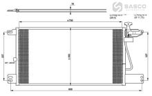 CHLADIČ KLIMATIZACE SCANIA P/G/R