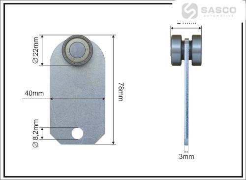 KOGEL STŘEŠNÍ VÁLEC 40X80MM FI22MM