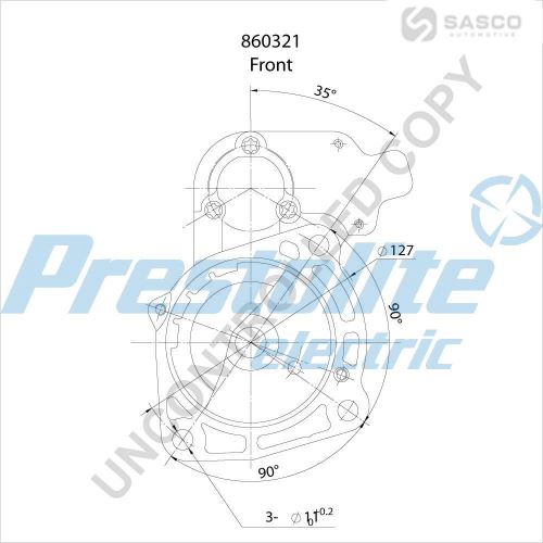STARTER MOTOR MB ATEGO,CITARO 24V 4KW 9Z