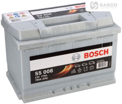 BATERIE 12V 77AH BOSCH 780A STŘÍBRNÁ L-