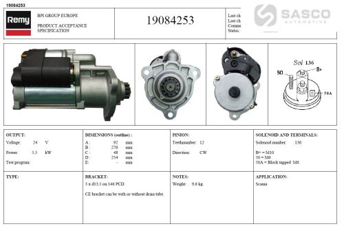 STARTOVACÍ MOTOR SCANIA R