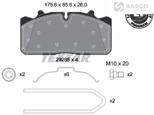 BRZDOVÉ DESTIČKY MAN-STAR 29285