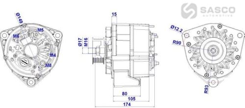 ALTERNÁTOR DAF 95