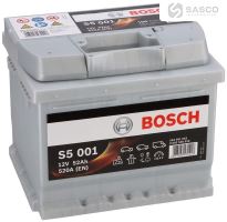 BATERIE 12V 52AH BOSCH 520A STŘÍBRNÁ L-