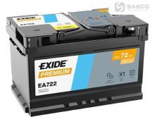 BATERIE 12V 72AH EXIDE 720A EN L-