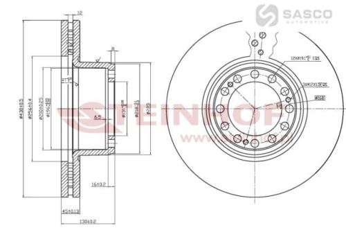 BRZDOVÝ KOTOUČ SAF FI430MM