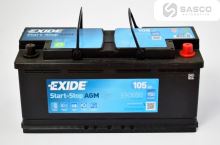 BATERIE 12V 105AH EXIDE 950A L-AGM