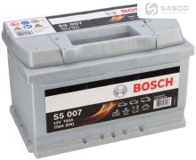 BATERIE 12V 74AH BOSCH 750A STŘÍBRNÁ L-