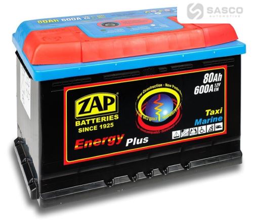 BATERIE 12V 80AH ZAP 600A ENERGY L-