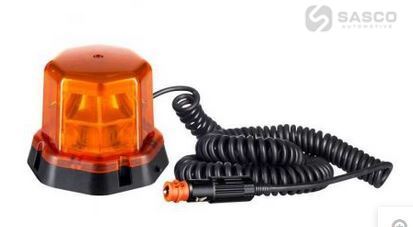 VÝSTRAŽNÝ MAJÁK LED ORANŽOVÝ S MAGNETEM