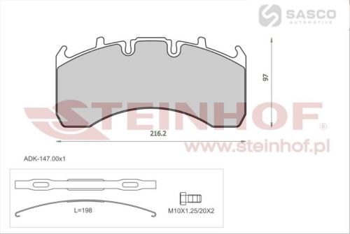 BRZDOVÉ DESTIČKY RVI / VO 29173