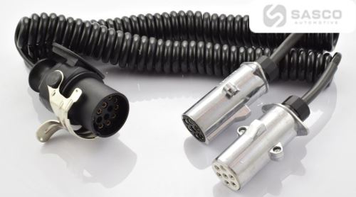 SPIRÁLOVÝ KABEL T-KONEKTOR 15-PÓLOVÝ 4M