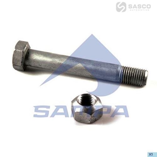 PRUŽINOVÝ ŠROUB M30X210 BPW SADA S MATICE
