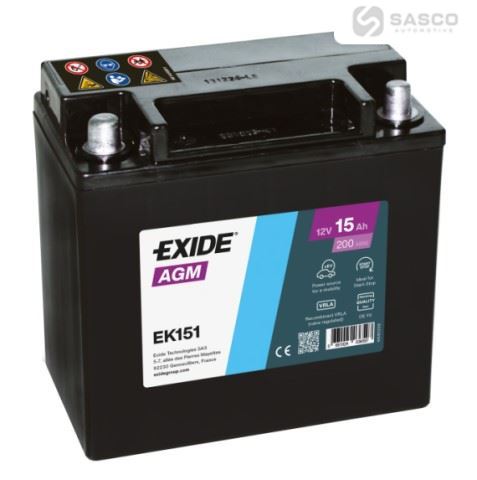 BATERIE EXIDE 15AH 200A 12V L+
