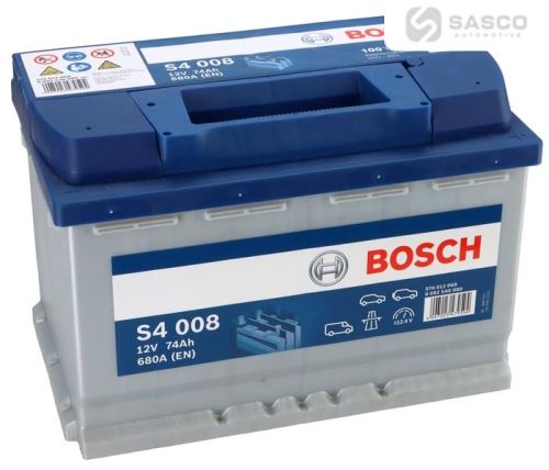 BATERIE 12V 74AH BOSCH 680A STŘÍBRNÁ L-