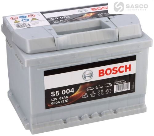 BATERIE 12V 61AH BOSCH 600A STŘÍBRNÁ L-