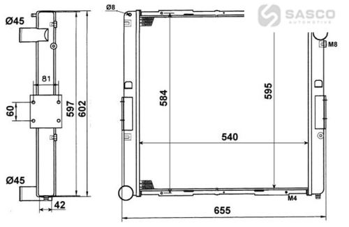 CHLADIČ VODY IVECO EUROCARGO 06.91-